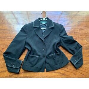 Herve Benard Women's Black Blazer Size 8
